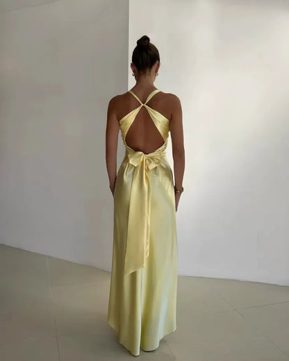 Stephanie | Women's Wedding Guest V-Neck Maxi Dress