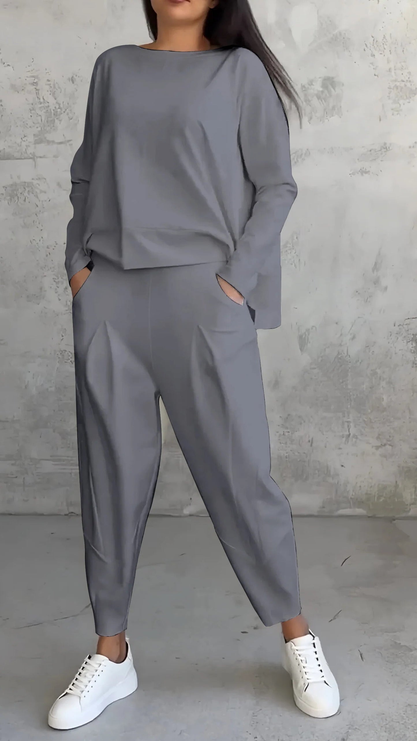 Carol | Women's 2 Piece Lounge Set Long Sleeve Top and Pants