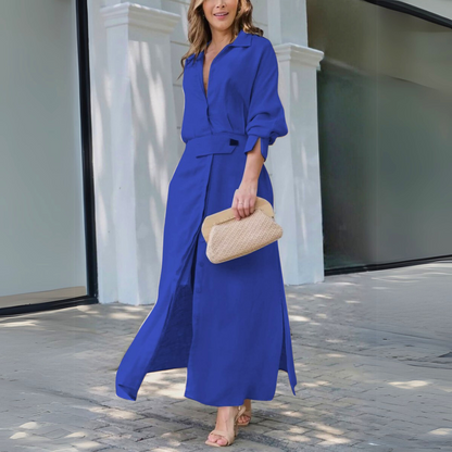 Hadley | Refined Maxi Dress with V-Neck