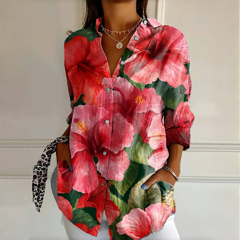 Serena | Bold Botanical Blouse