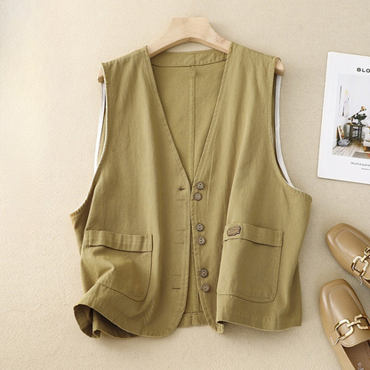Margo™ | Relaxed Button Vest