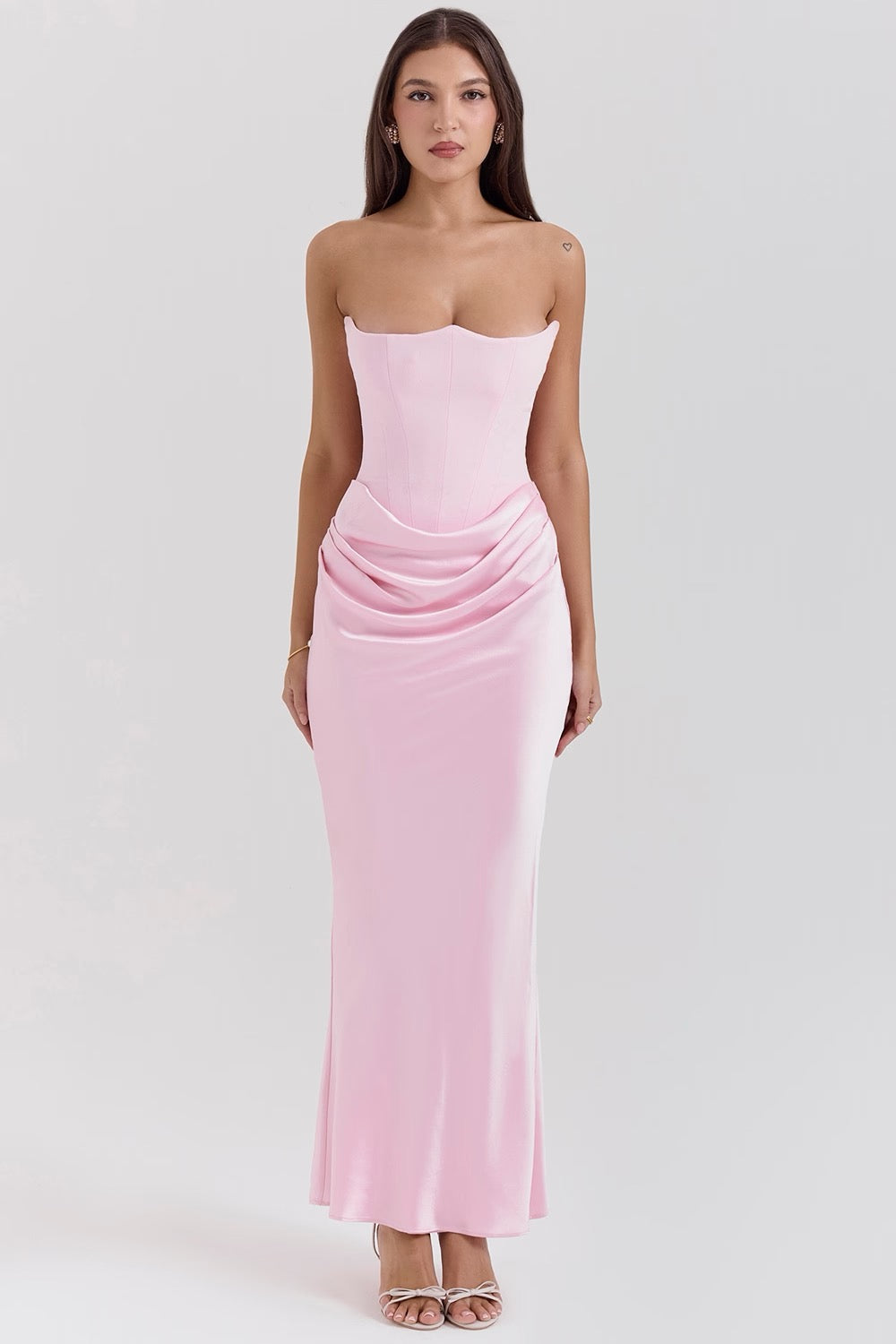Eleanor | Women's Wedding Guest Lace Strapless Dress Evening