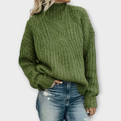 Heather | Contemporary High-Neck Sweater