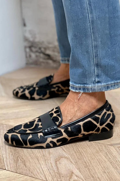 Ivy | Animal Print Loafers
