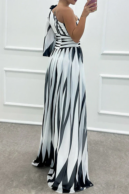 Amelia | Women's Wedding Guest One Shoulder Asymmetric Maxi Dress