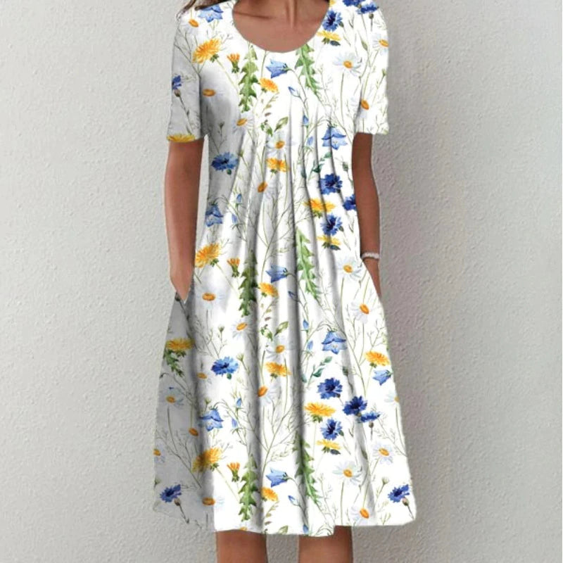 Alexis | Stylish and Everyday Floral Dress with Pockets