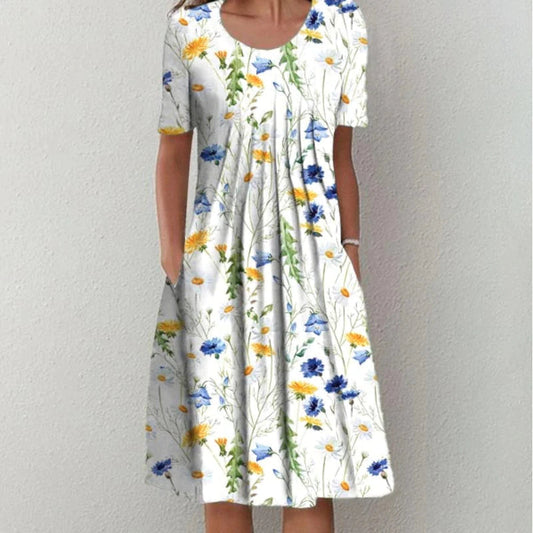 Alexis | Stylish and Everyday Floral Dress with Pockets