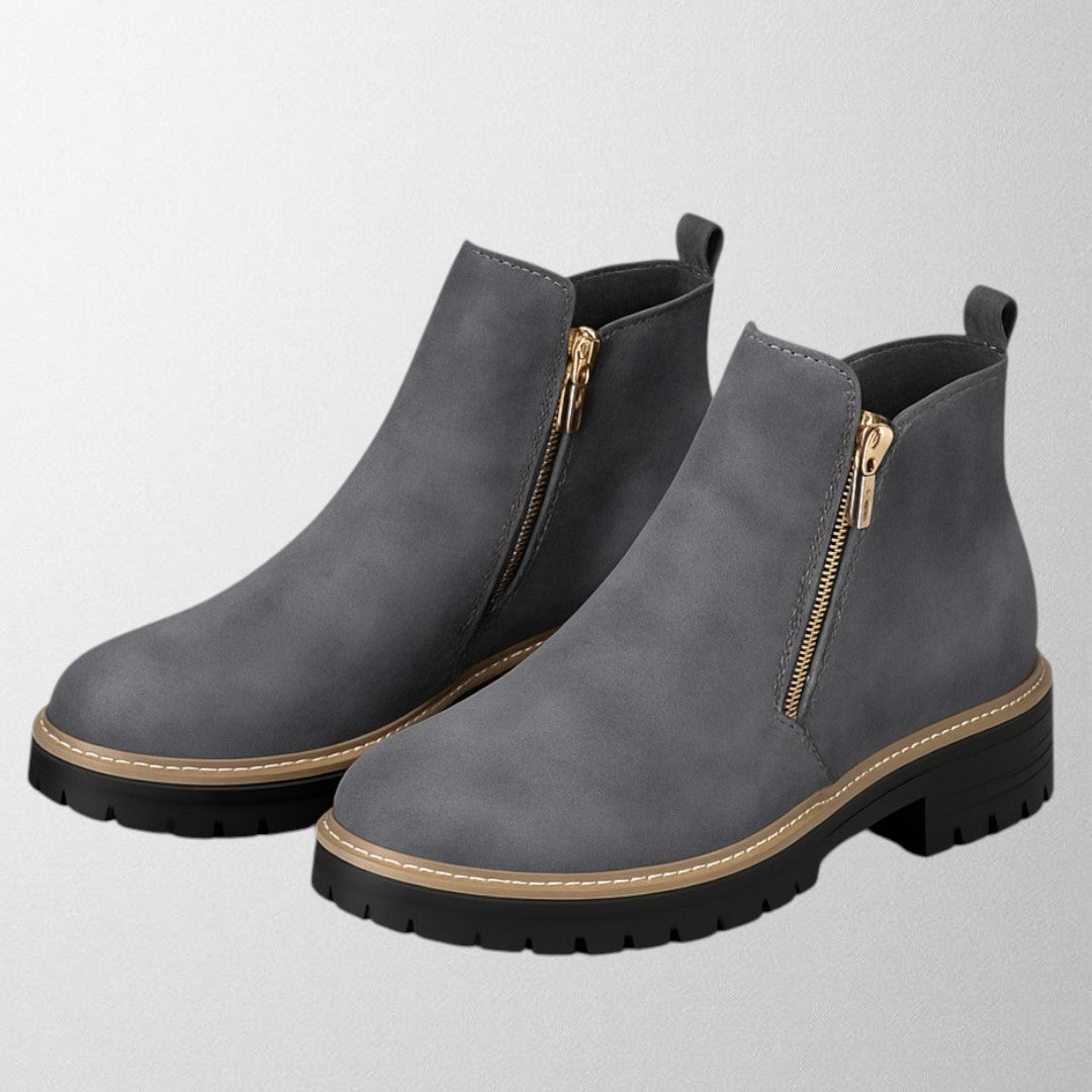 Alice | Women's shoe with round toe and side zip fastening