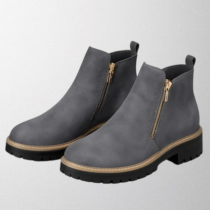 Alice | Women's shoe with round toe and side zip fastening