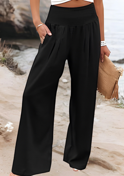 Gabriela | Flowing Beach Pants with Wide Legs