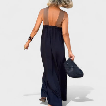 Wren | Refined Cross-Neck Maxi Dress