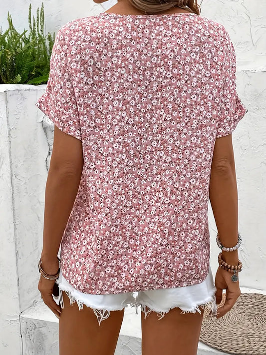 Nina | Trendy Floral Print Blouse