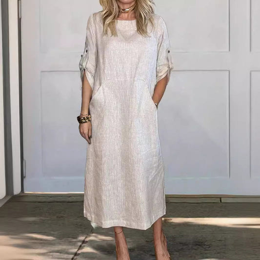 Adalynn | Women's A-Line Loose Fit Draped Dress Evening