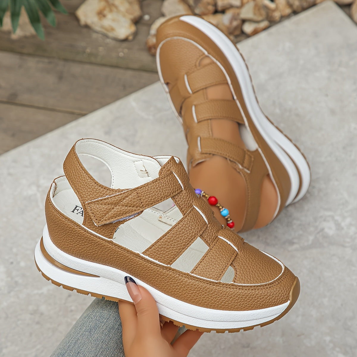Andrea | Women's Platform Adjustable Sandals