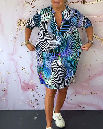 Skylar | Colorful V-neck Dress