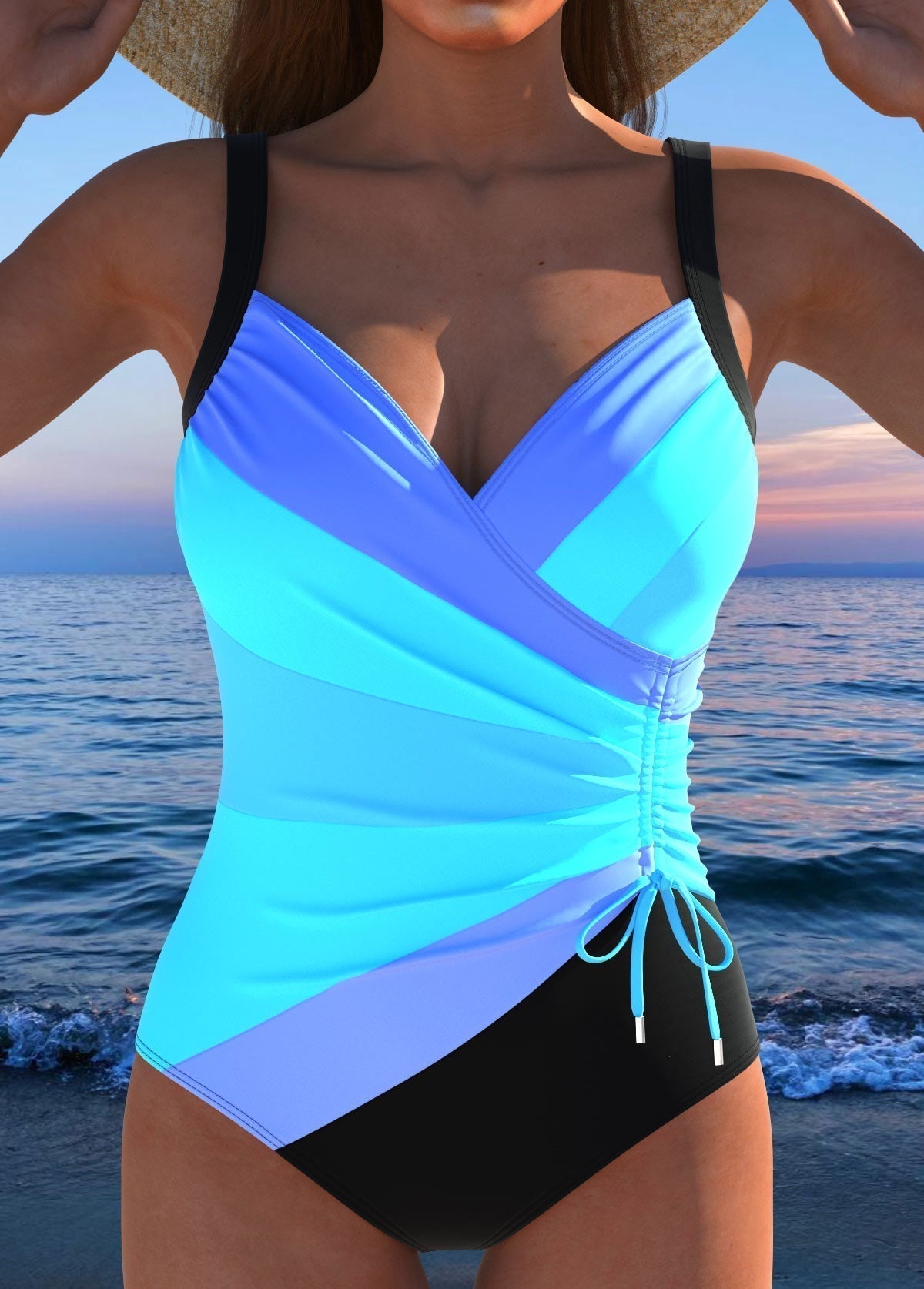 Kylie | Women's Tummy Control Printed Swimsuit