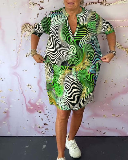 Skylar | Colorful V-neck Dress