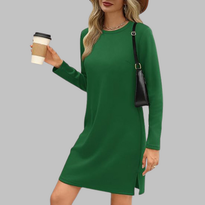 Sadie | Comfortable Full Sleeve Round Neck Dress