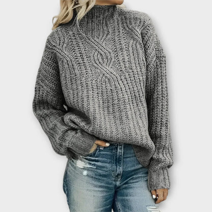 Heather | Contemporary High-Neck Sweater