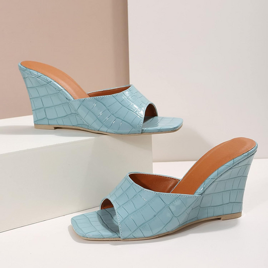 Tricia | Women's Leather Wedge Cushioned Shoes