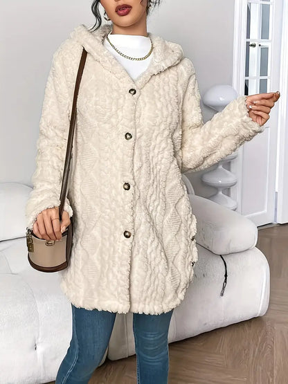 Melissa | Velvety Hooded Cardigan