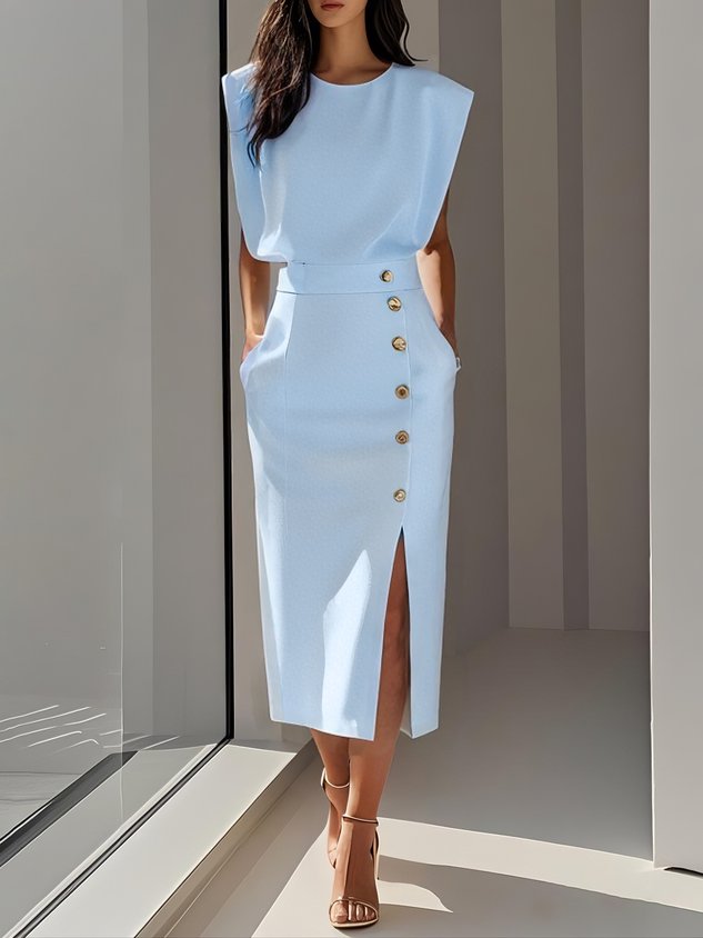 Naomi | Effortless Charm Mid-Length Dress