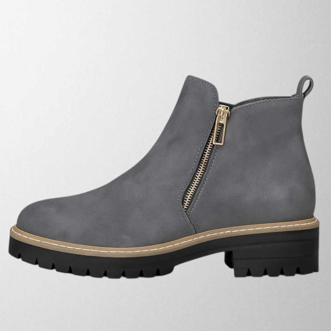 Alice | Women's shoe with round toe and side zip fastening