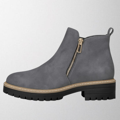 Alice | Women's shoe with round toe and side zip fastening