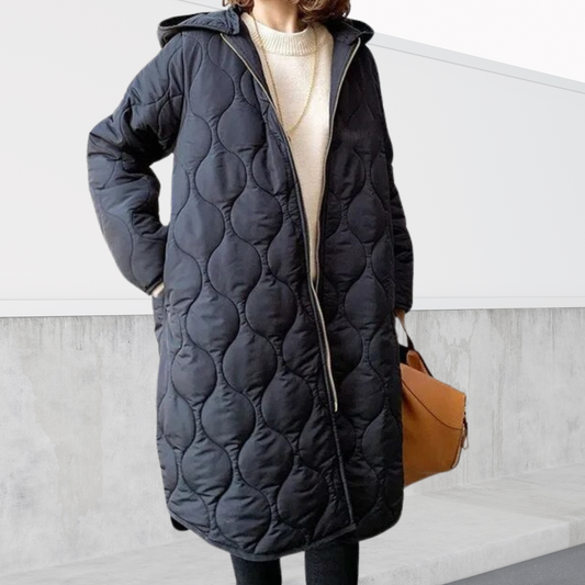Evelyn | Oversized hooded Parka with details