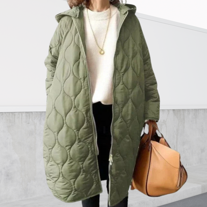 Evelyn | Oversized hooded Parka with details
