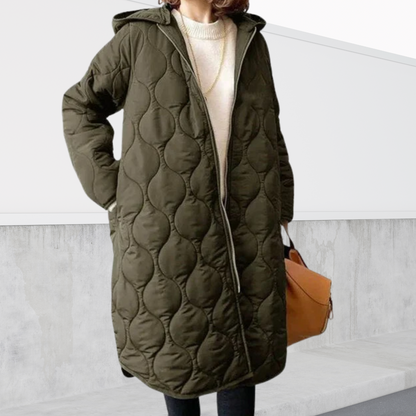 Evelyn | Oversized hooded Parka with details