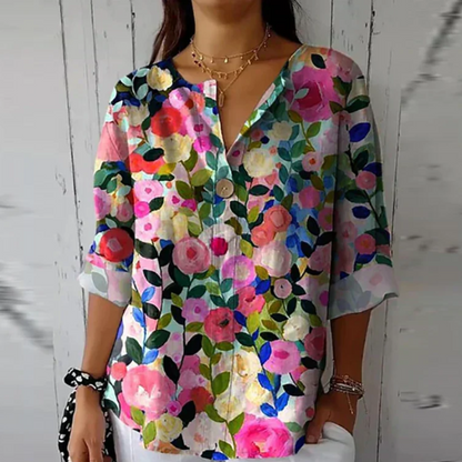Ava | Trendy Floral Print Blouse