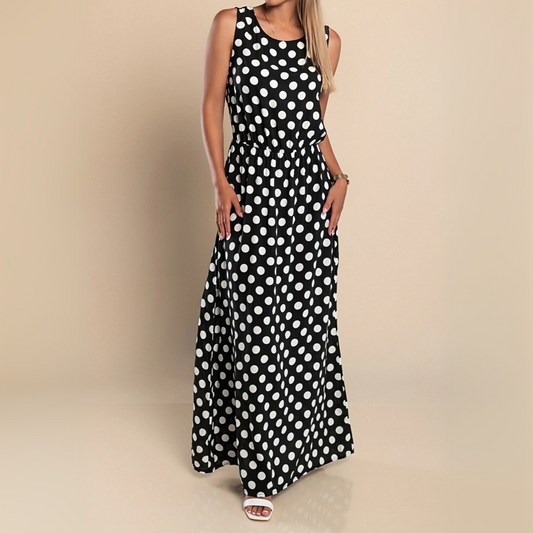 Lillian | Polka Dot Maxi Dress