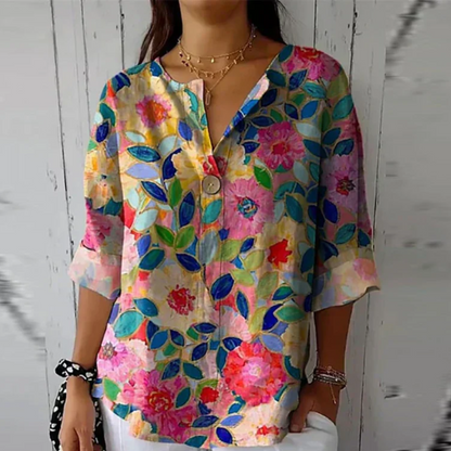 Ava | Trendy Floral Print Blouse