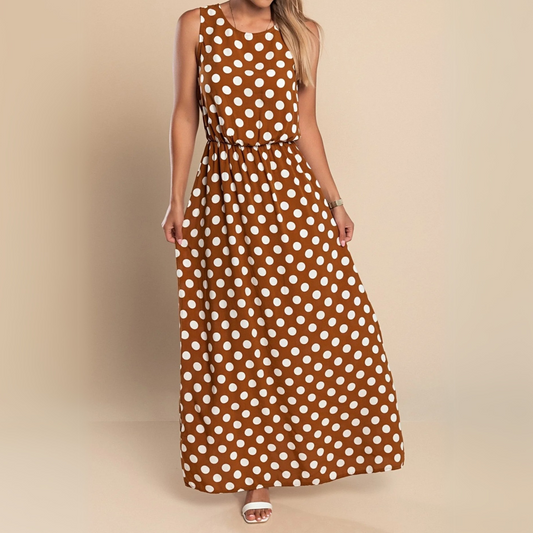 Lillian | Polka Dot Maxi Dress