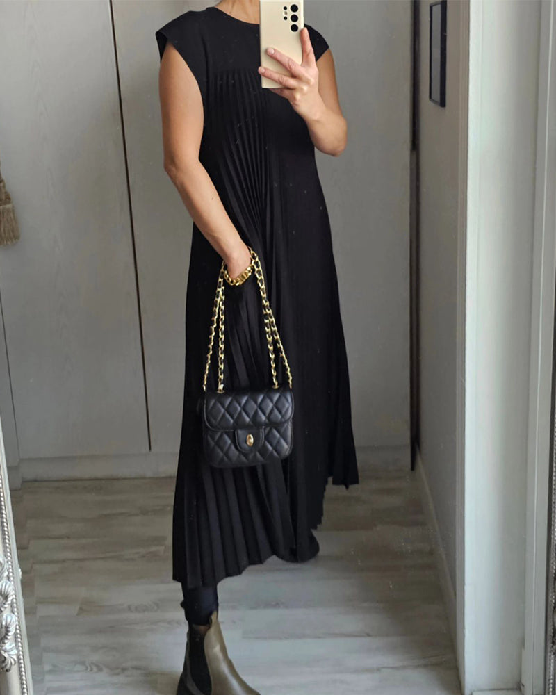 Elizabeth | Women's Flowy Pleated Maxi Dress Cocktail