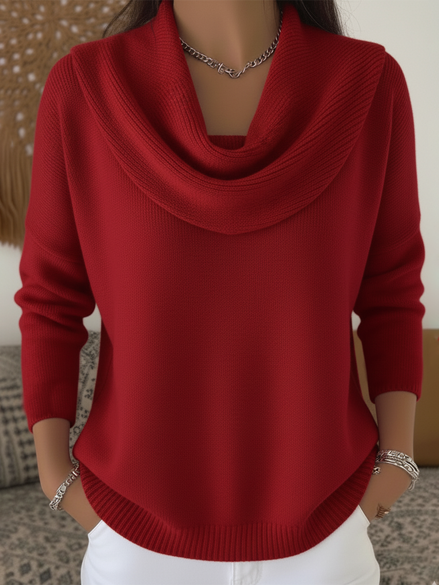 Deborah | Chic Cowl Collar Sweater