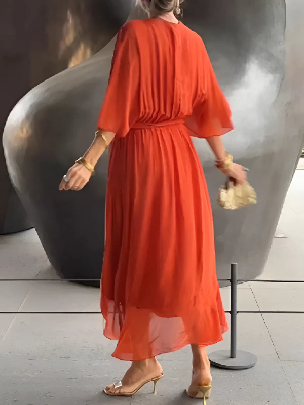 Camila | Timeless Wrap Mid-Length Dress