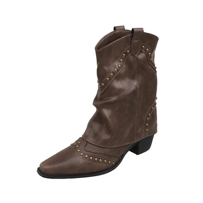 Lydia | Studded Western Boots