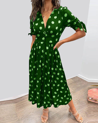 Riley | Refined Polka Dot Dress