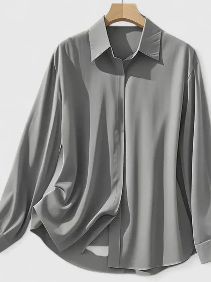 Donna | Women's Refined Button Down Shirt with Concealed Placket
