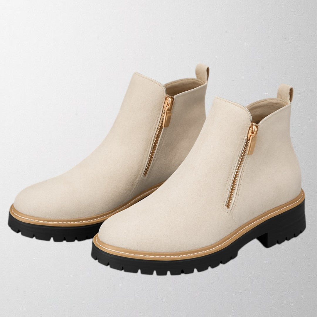 Alice | Women's shoe with round toe and side zip fastening