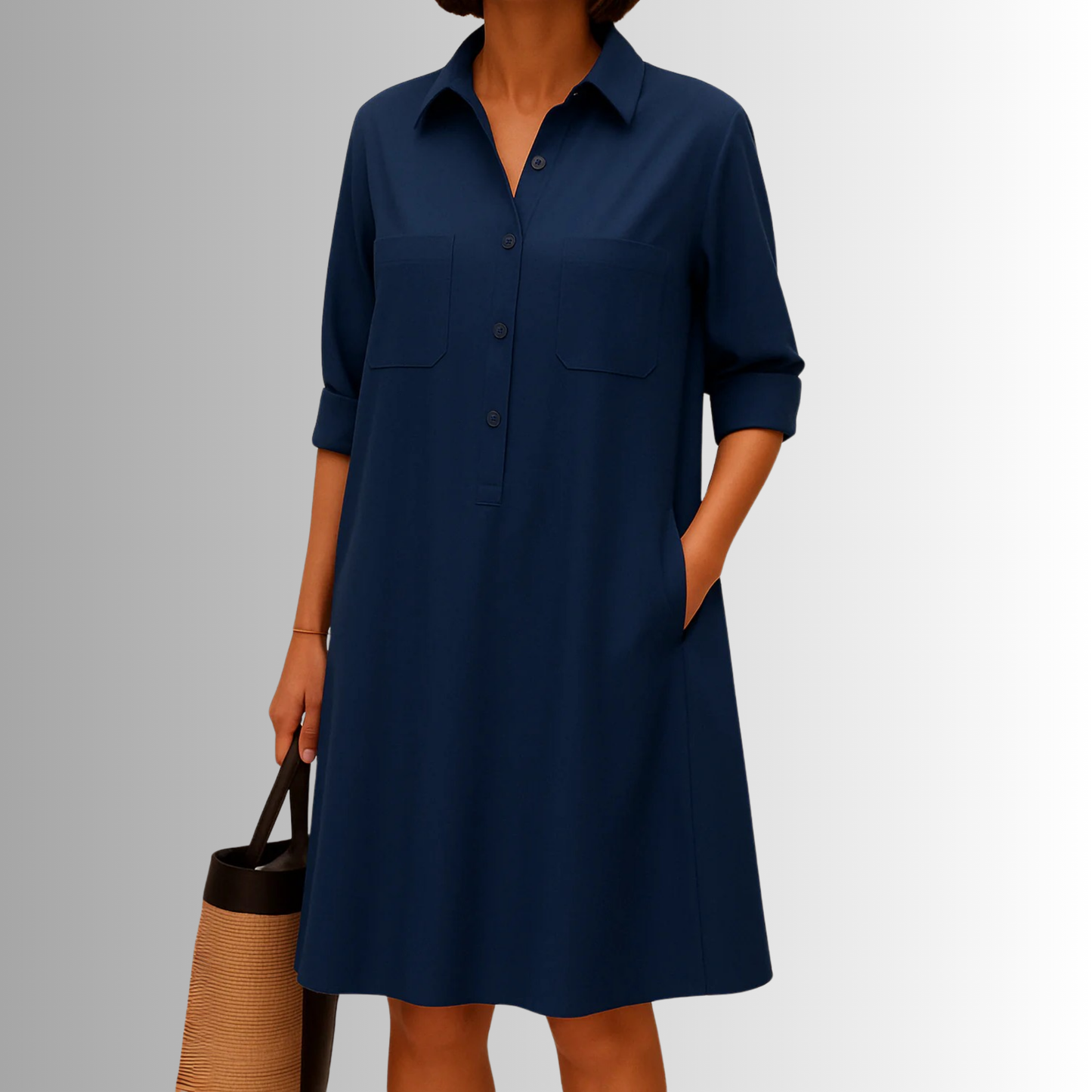 Audrey | Lightweight Button Dress