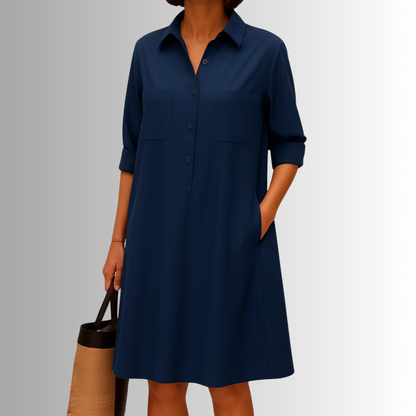 Audrey | Lightweight Button Dress