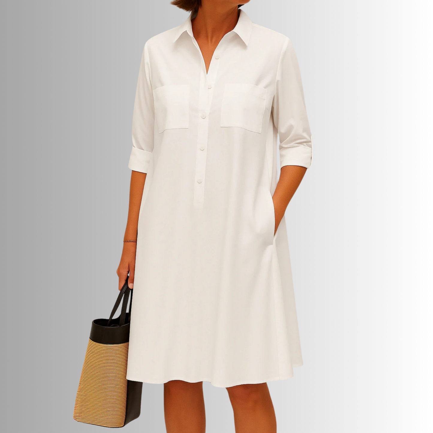 Audrey | Lightweight Button Dress