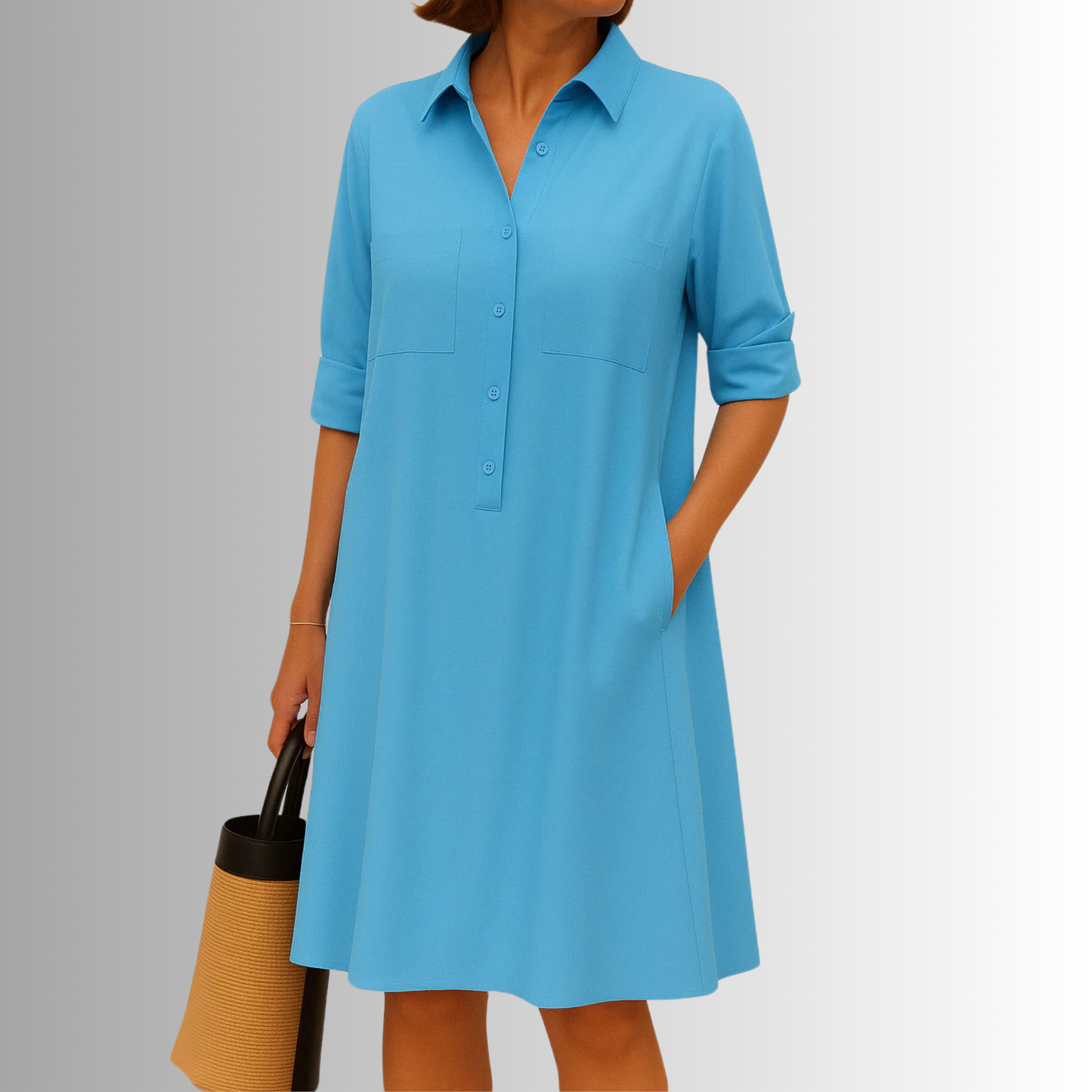 Audrey | Lightweight Button Dress
