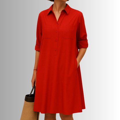 Audrey | Lightweight Button Dress