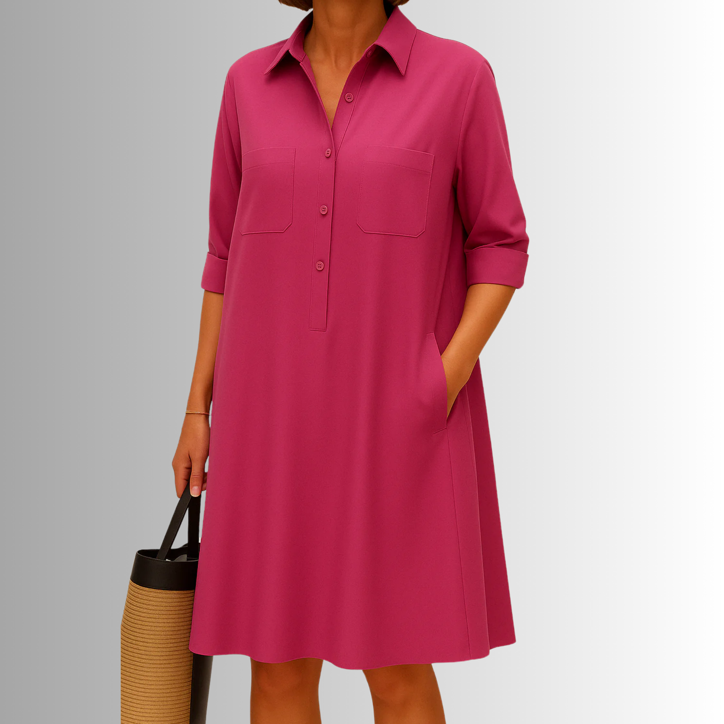 Audrey | Lightweight Button Dress