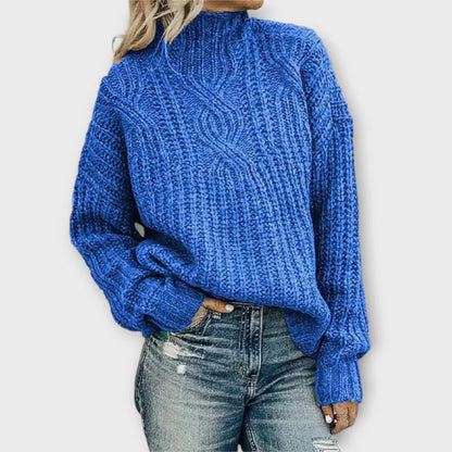 Heather | Contemporary High-Neck Sweater