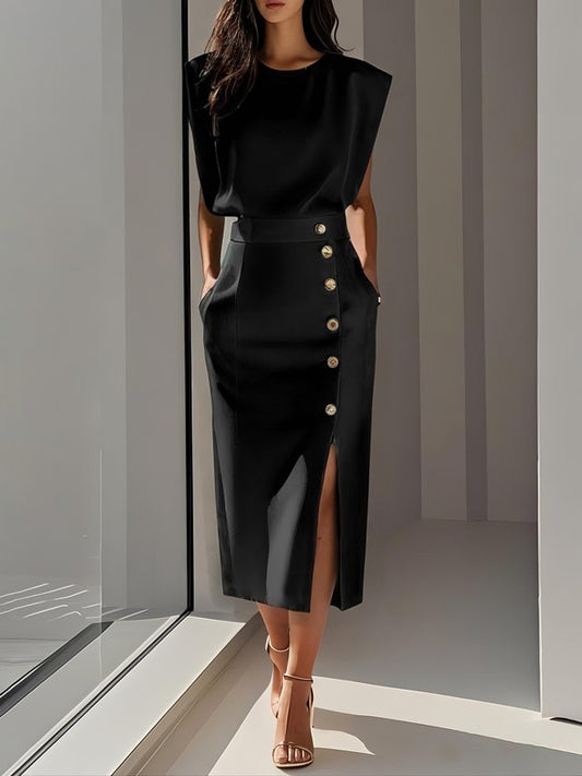 Naomi | Effortless Charm Mid-Length Dress